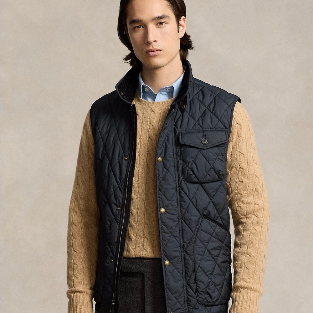 Polo Ralph Lauren Quilted Vest in Dark Blue